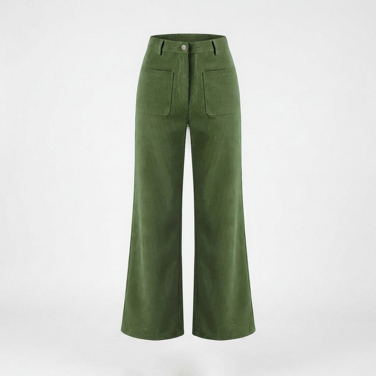 High Waist Corduroy Pants