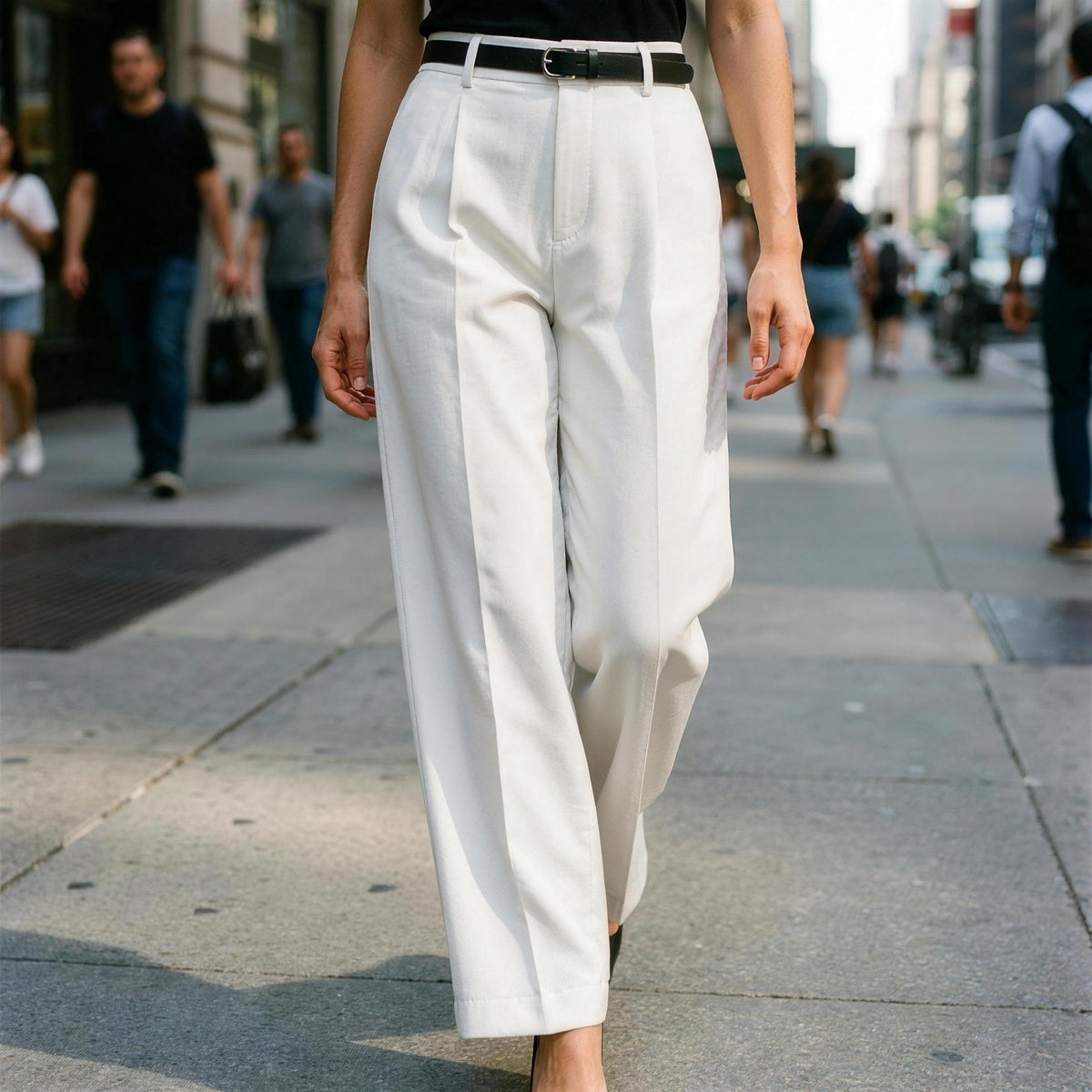 High Waist Tailored Pants