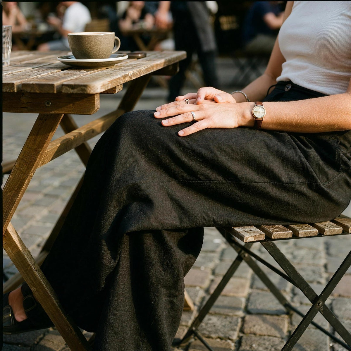 Vera Pleated Linen Trousers