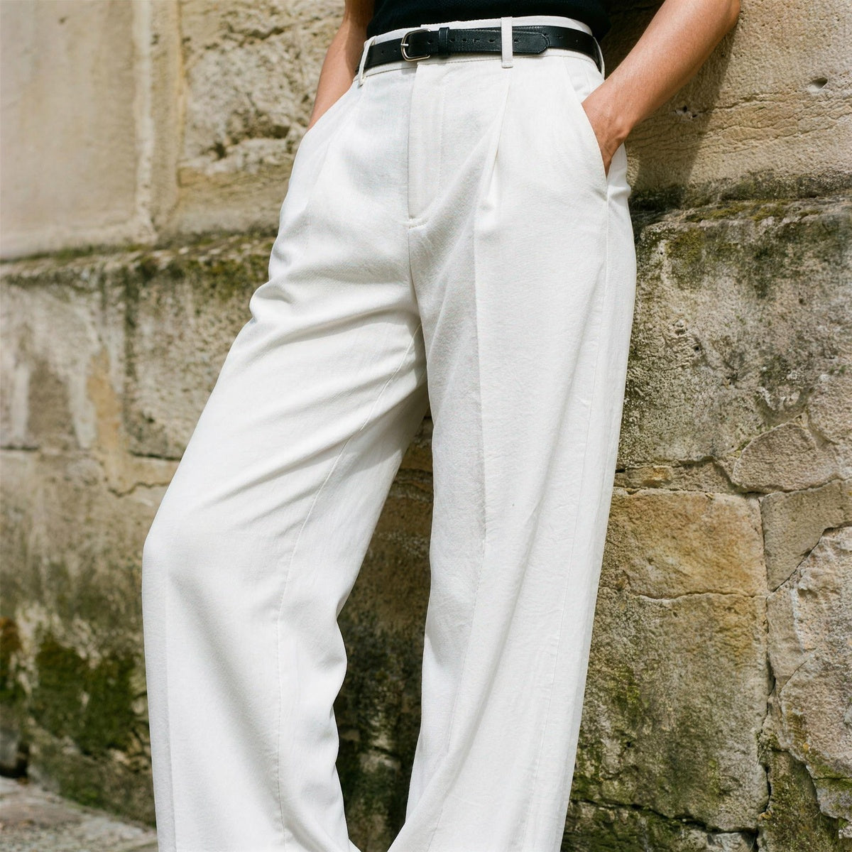 High Waist Tailored Pants