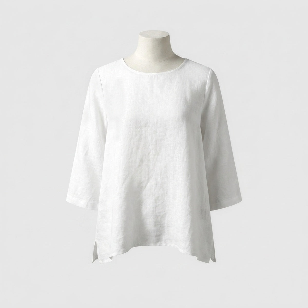 Anna Asymmetric Linen Top