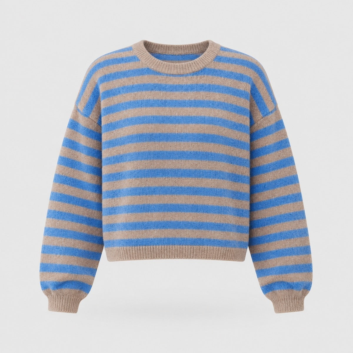 Striped Oversized Cropped Jumper
