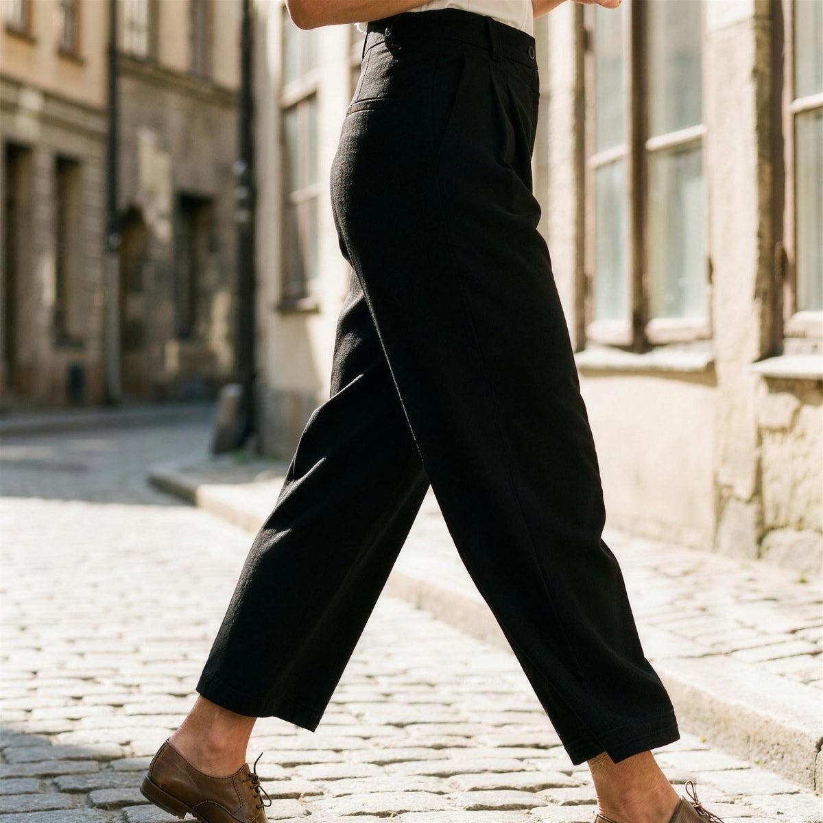High Waist Tailored Pants