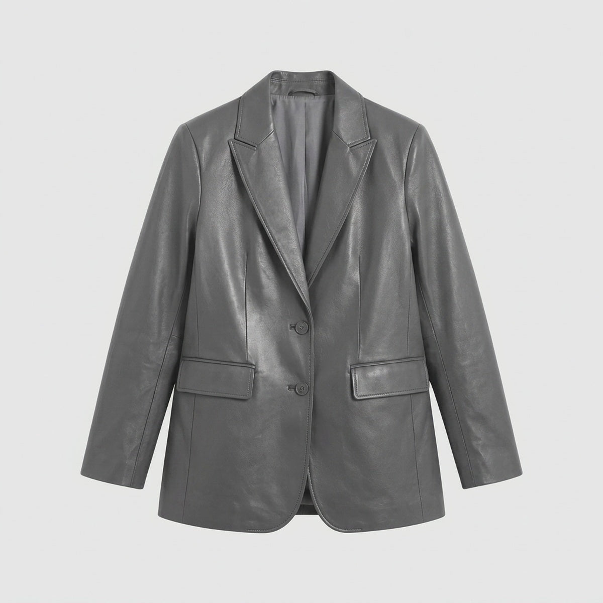 Leather Blazer Oversized