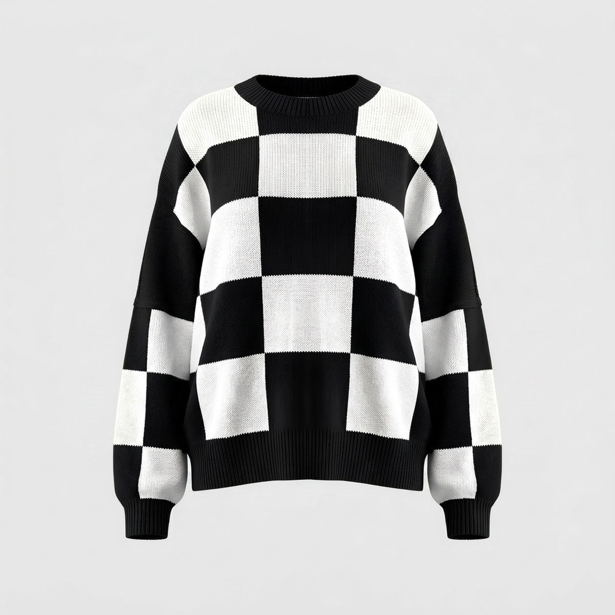 Statement Check Sweater