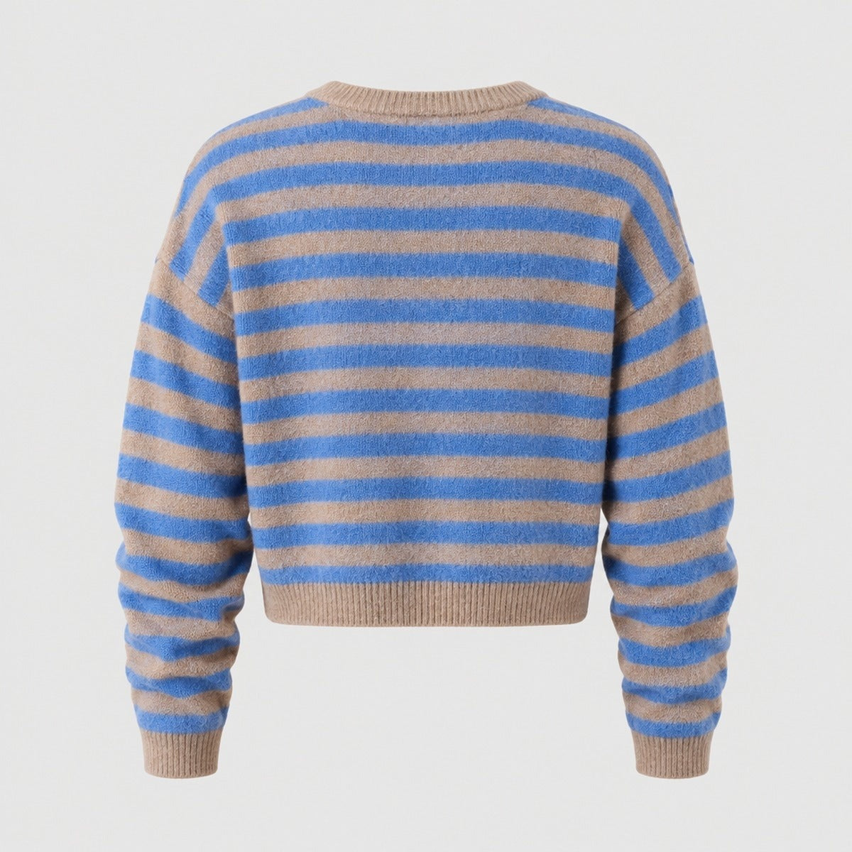 Striped Oversized Cropped Jumper