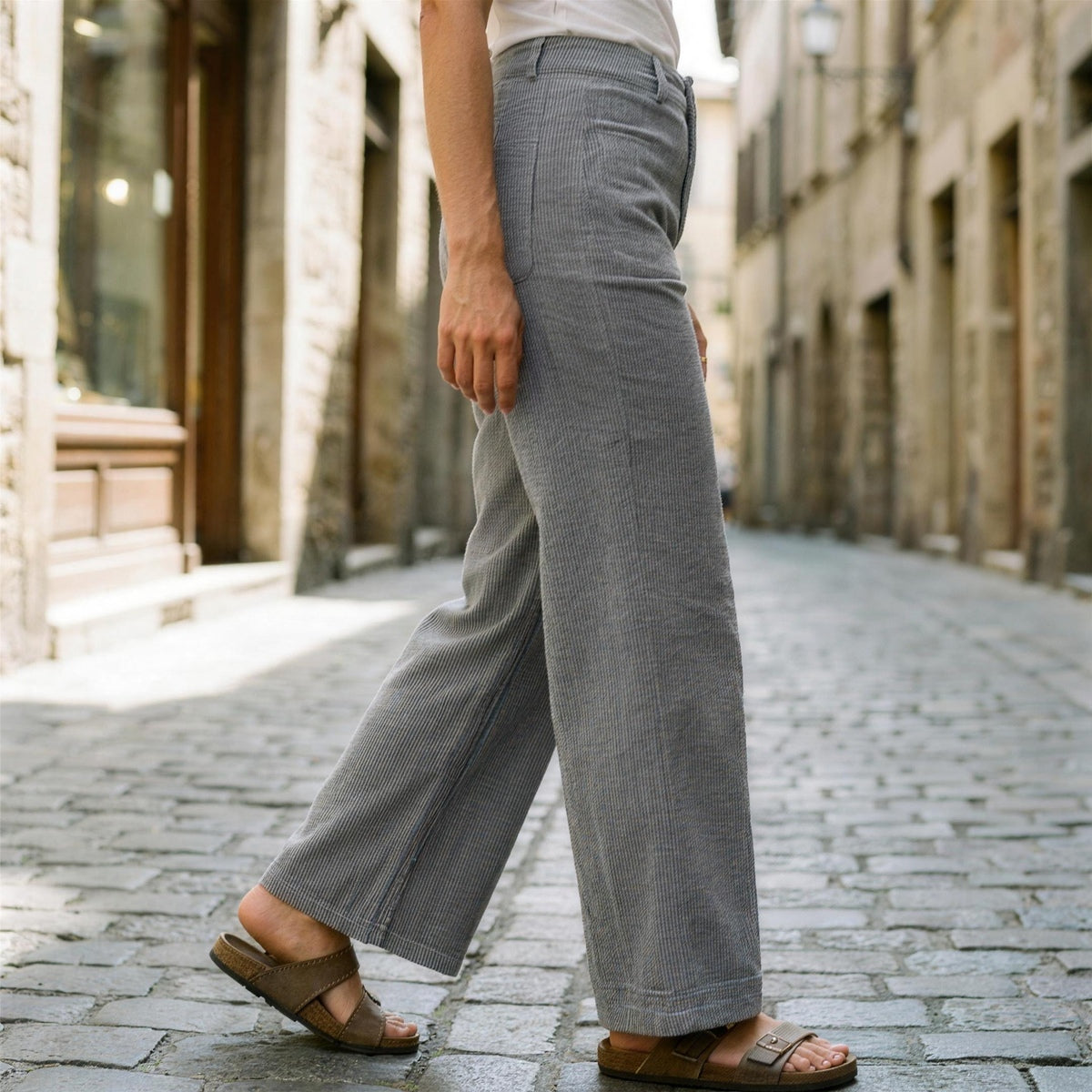 High Waist Corduroy Pants
