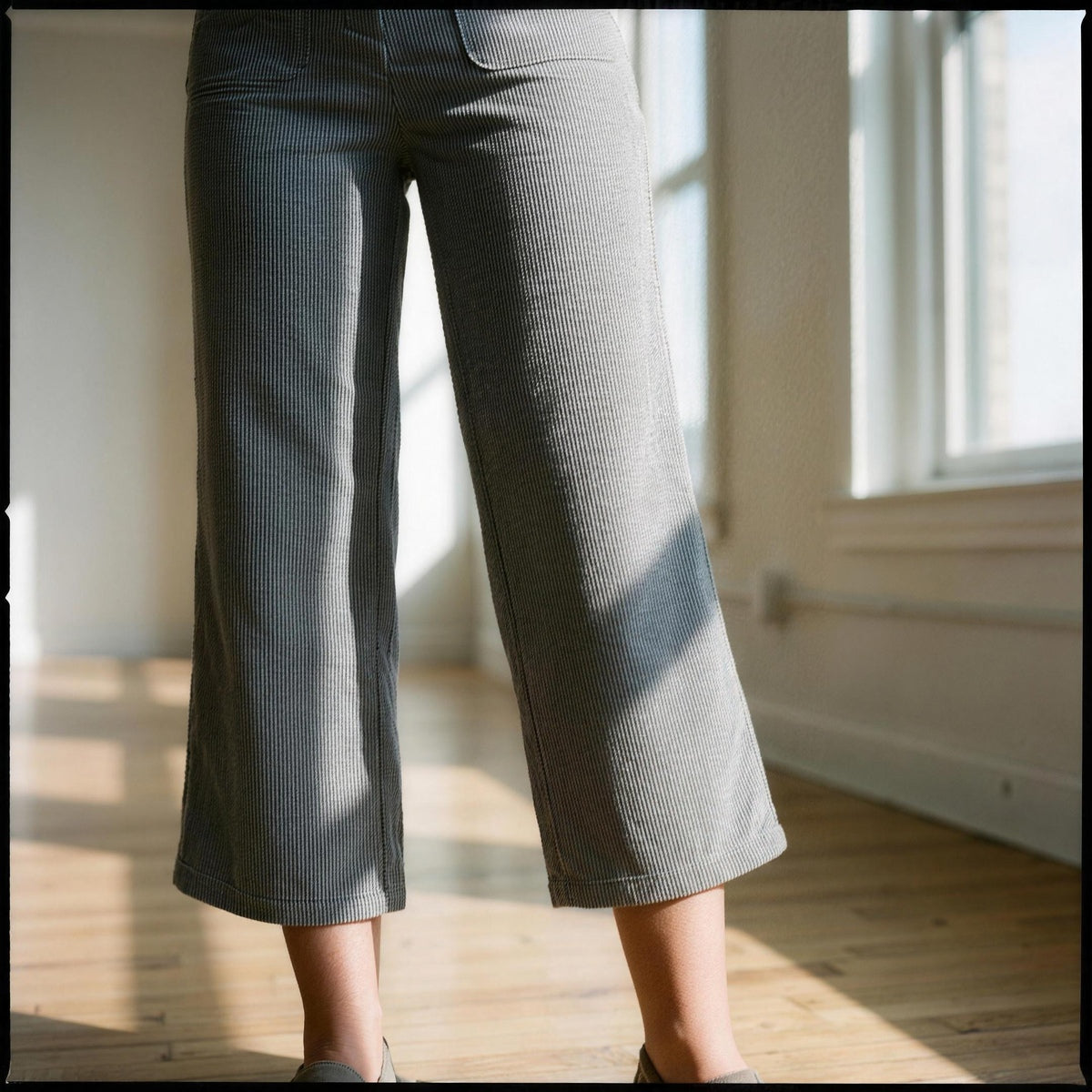 High Waist Corduroy Pants