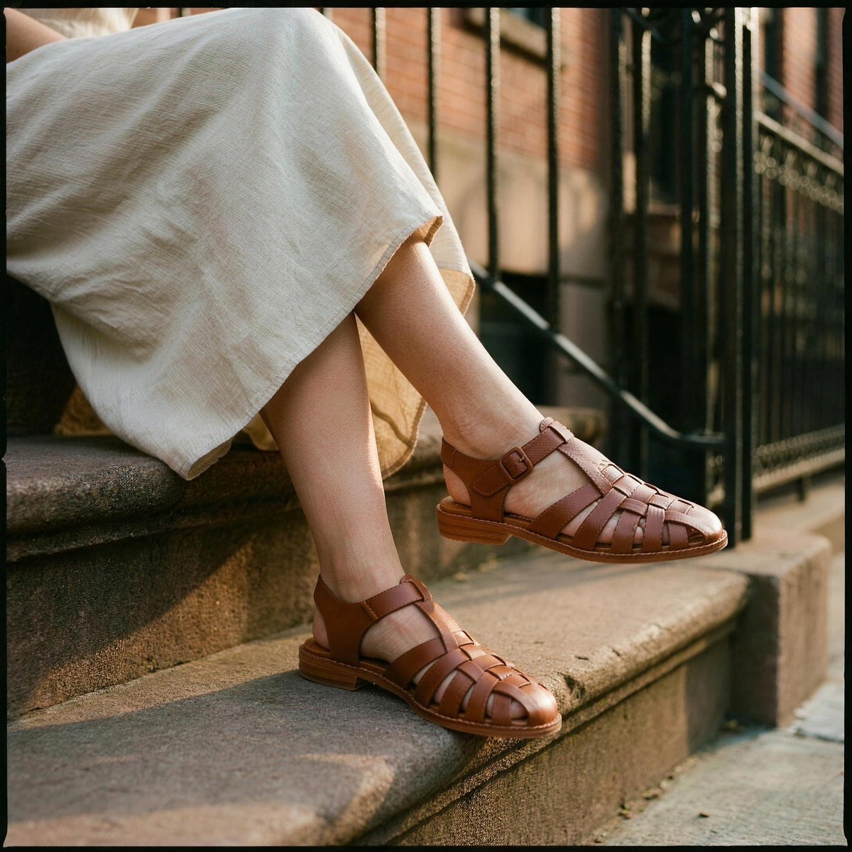 Leather Fisherman Sandals