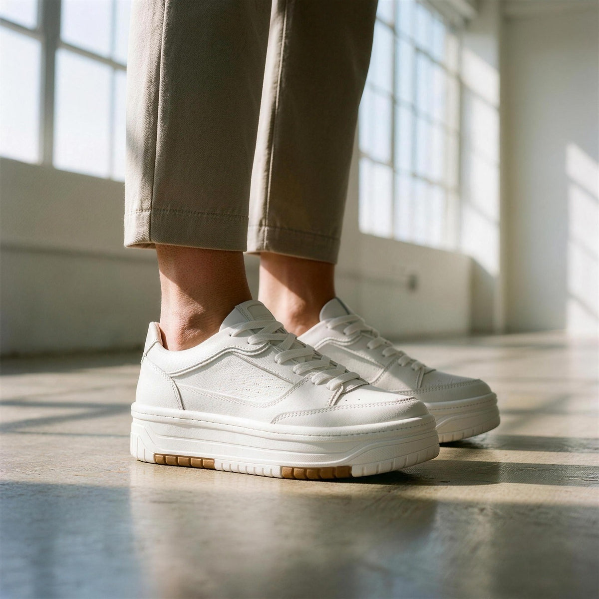 Minimal Leather Trainers