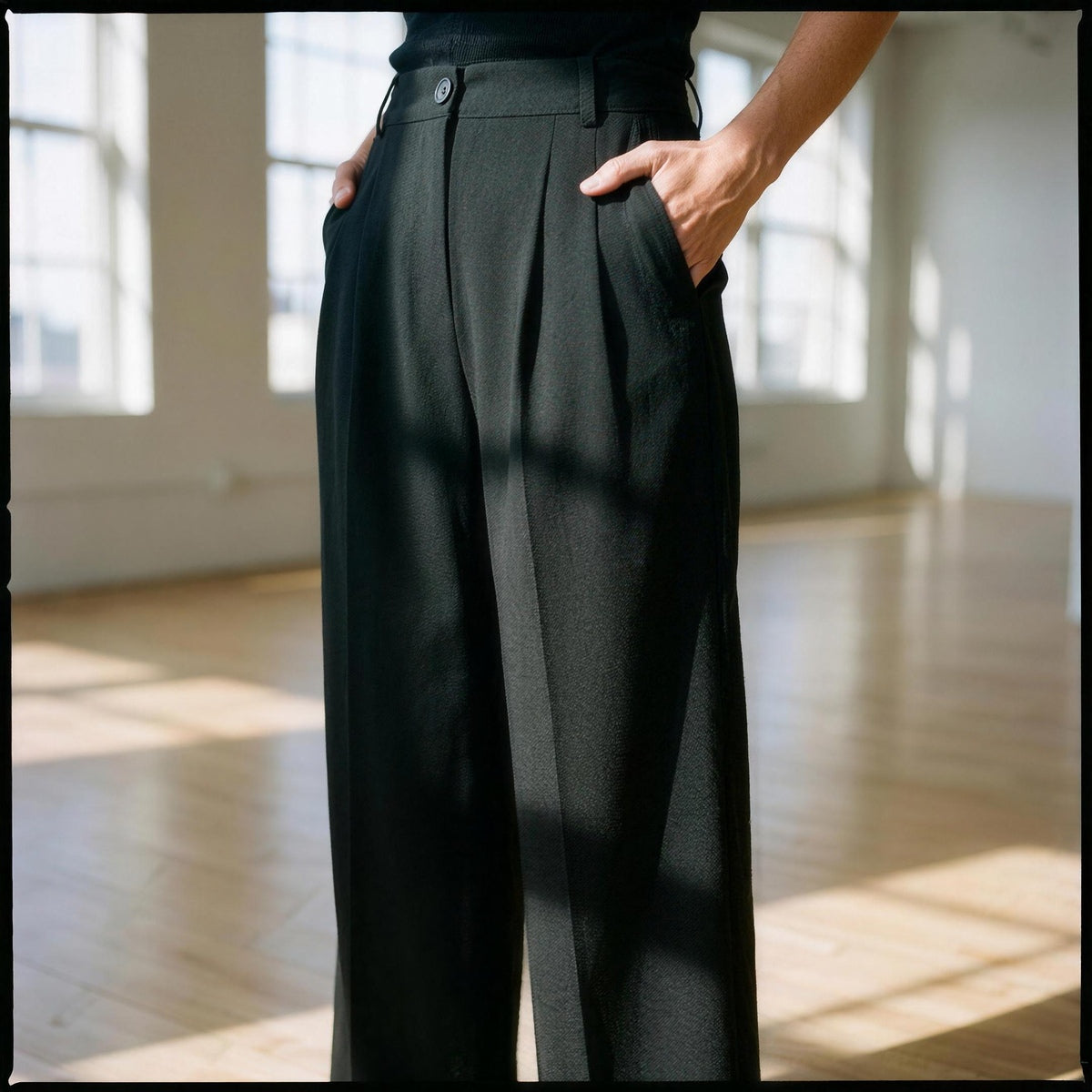 High Waist Tailored Pants
